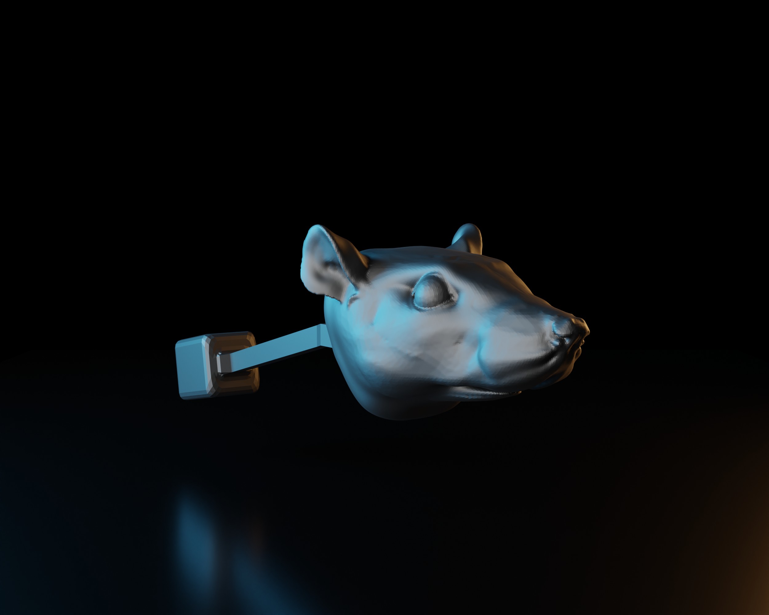 Mexican Bobblehead Rat Head
